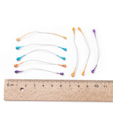 Matte Gypsum Artificial Flower Core Buds (10 GMs, 125+ PCs) 6 CM Mixed Color Double Heads for DIY Crafts Arts Flower Making Gifts Decoration